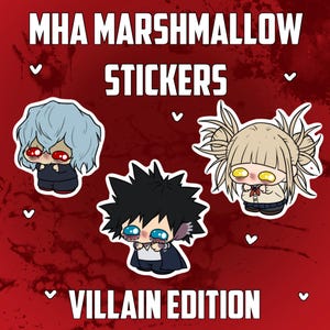 My Hero Academia Marshmallow Stickers: Villain Edition