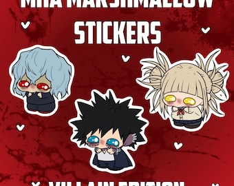 My Hero Academia Marshmallow Stickers: Villain Edition