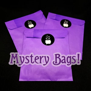 Mystery Grab Bags - Witchy Sticker & Pinback Button Surprise Bundle - Fun Gift Idea
