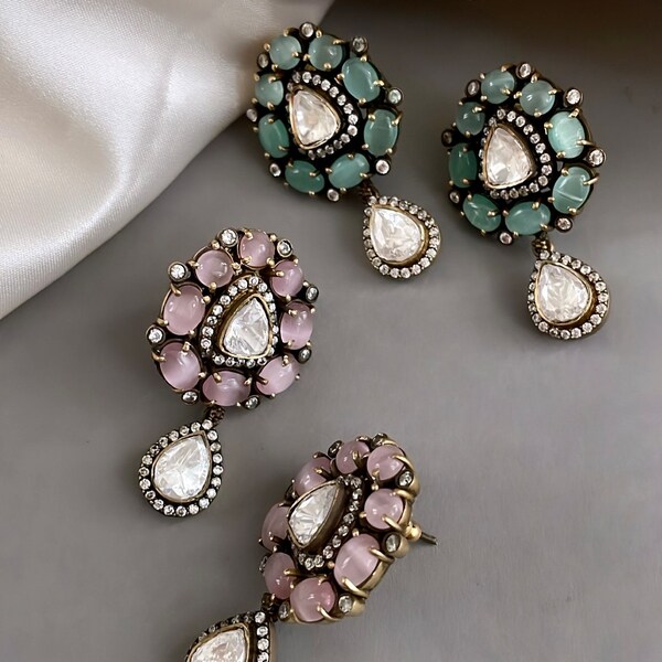 Mint Green Earrings Etsy