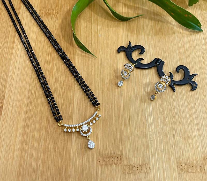 American diamond long mangalsutra outlet