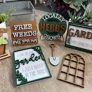 Jardín/Decoración de jardín/Bandeja escalonada de jardín/regalos para jardinero/regalos para mamá/amor de jardín/planta/decoración de granja/decoración de bandeja escalonada/primavera