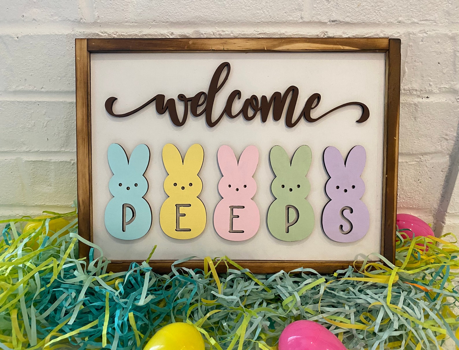 Easter sign/Bunny sign/Farmhouse sign/Spring Etsy