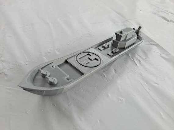 Customizable Toy Boat, Battleship Boat, Personalized, 3D Printed