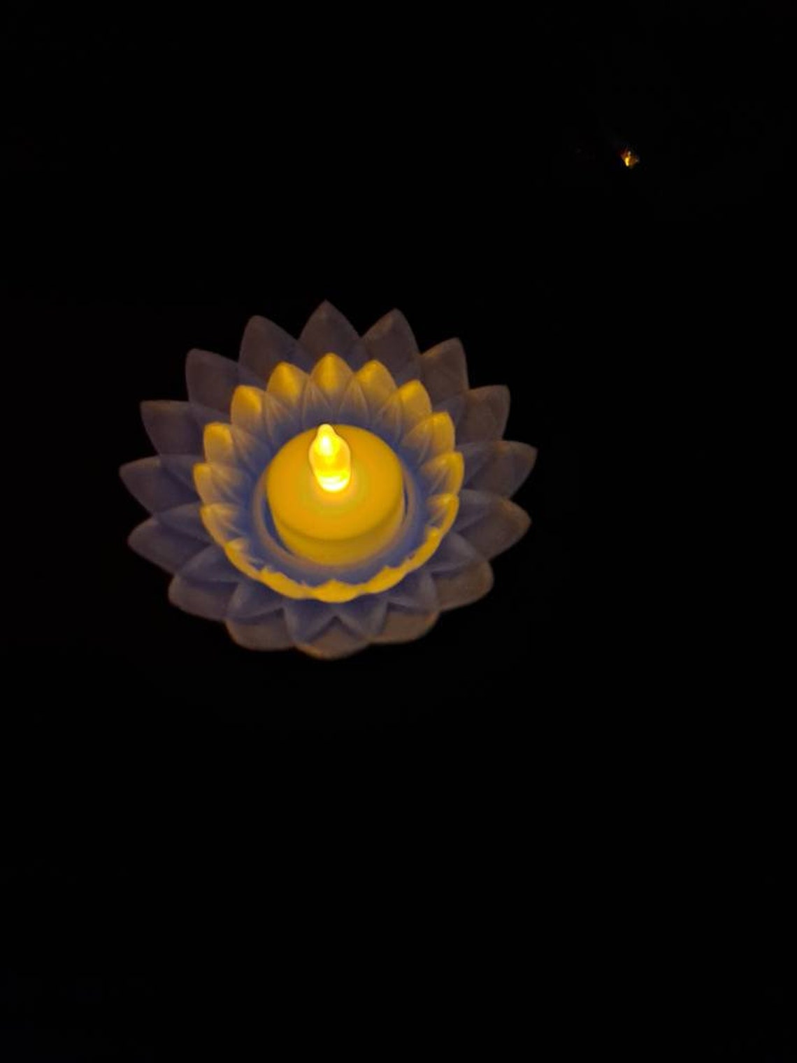 Floating Pool Flower. Candle Holder. 3D Printed Lotus Flower. Etsy