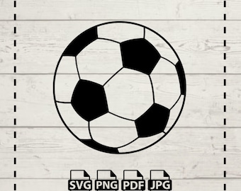 Soccer Ball Digital File SVG, JPEG, PNG, and pdf - Instant Digital Download - great for Cricut or Silhouette Cameo, svg cut file