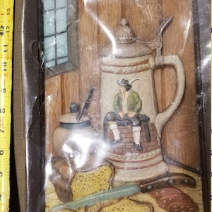 2 GUNTER KERZEN WAX Sculpture Wall Plaques