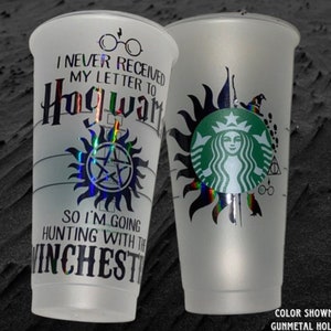 Supernatural & HP Cold Cup - Reusable 24oz Venti Cold Cup