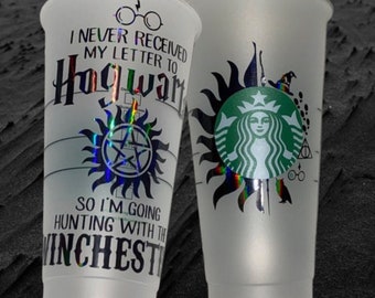 Supernatural & HP Cold Cup - Reusable 24oz Venti Cold Cup