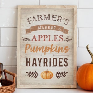 Poster di zucche, poster autunnale, decorazione autunnale, mercato agricolo, autunno, zucche fresche di fattoria, poster di decorazione autunnale,