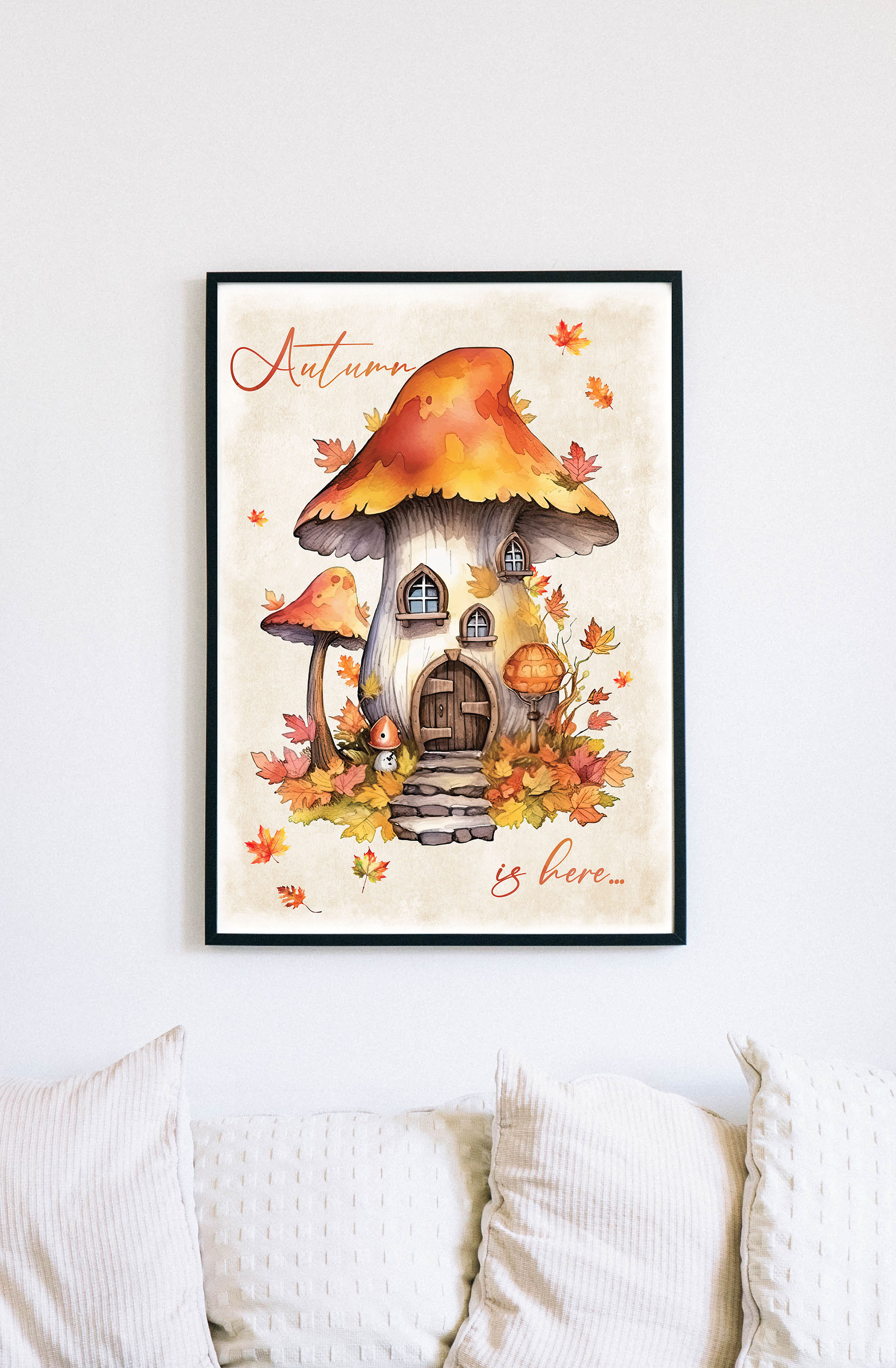 affiche-automne-affiche-champignon-d-coration-automne-feuilles-d