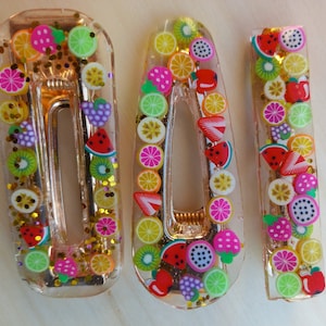 Handmade epoxy resin clasps set