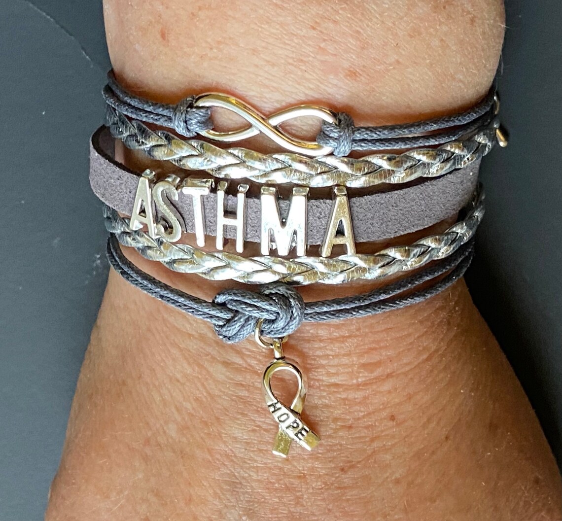 Asthma Medical ID Bracelet Asthma Medical Identification Etsy