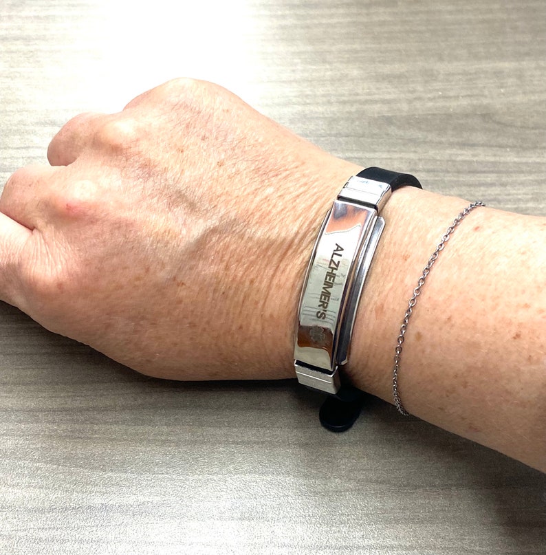 Alzheimers Medical Id Bracelet Identification for Etsy