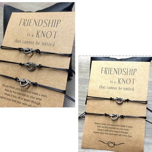 Friendship bracelet, gift for friends, best friends, three best friends, two friendship gift, besties gift, set of 3 bff, set of 2 bff gifts