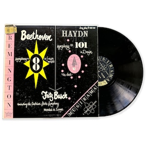 Disco de vinilo vintage de las sinfonías de Beethoven y Haydn - Fritz Busch, Orquesta Sinfónica Estatal de Austria