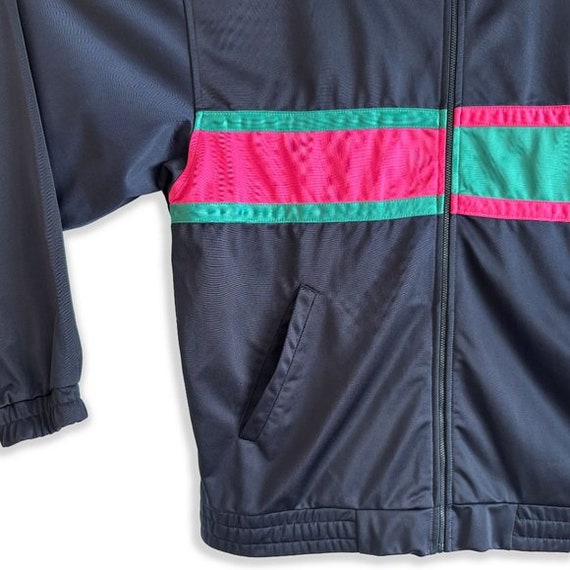 Fila Vintage 90s Track Jacket Blue Pink Oversized… - image 3