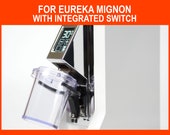 Angled Dosing Cup Switch Trigger for Eureka Mignon Grinder Single Dose on Incline Tilt. Coffee Funnel Dosing Ring.