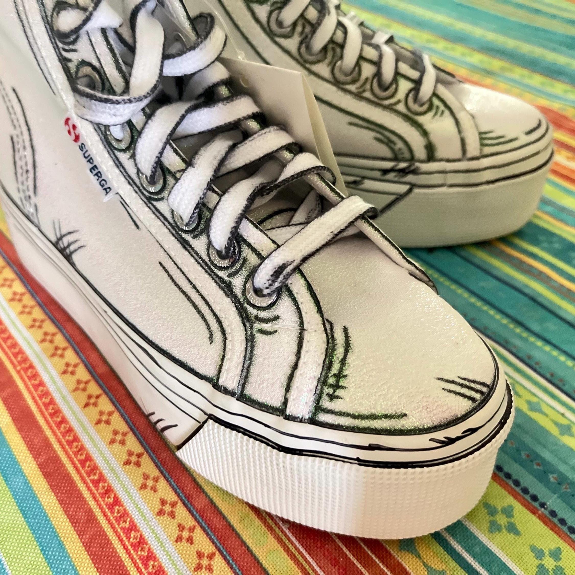 Cell Shaded Converse - Etsy