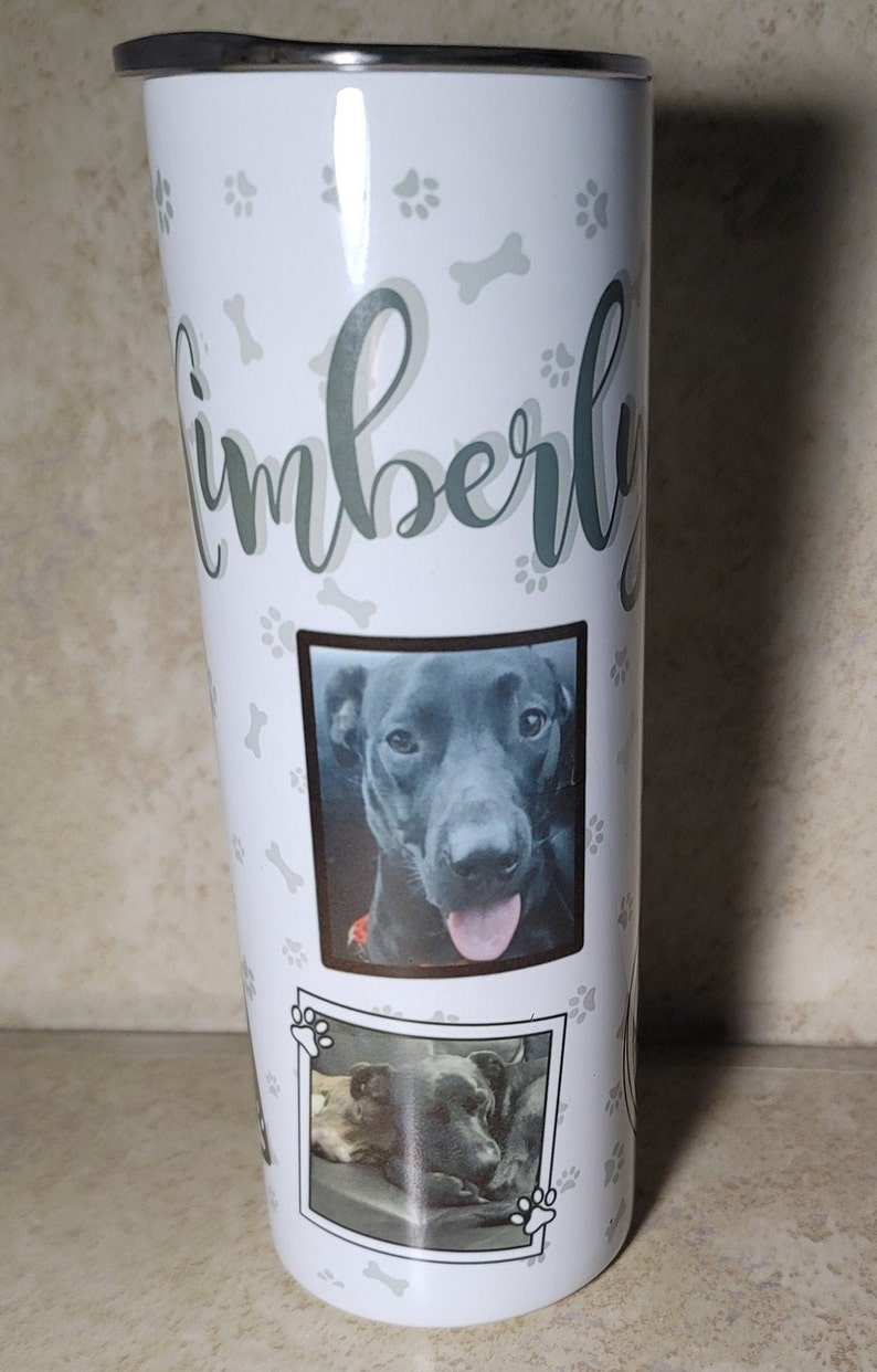 CUSTOM Dog Tumblerpersonlized dog tumbler gift for dog mom Etsy