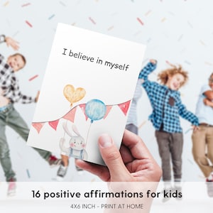 Cartes de vœux pour enfants - Cadeaux de motivation pour enfants | Art mural imprimable méditation - téléchargement numérique