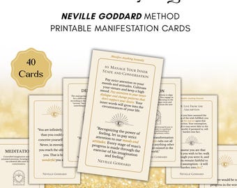 Neville Goddard Method to Manifest Anything Instantly - 40 Printable Manifestation Cards