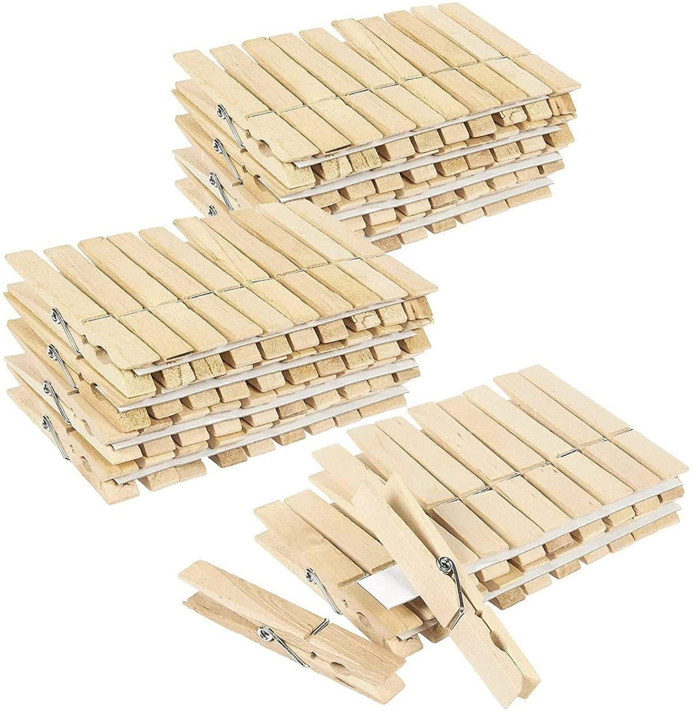 100 Pack Large Wooden Clothespins 4 x 0.5 Inches Etsy