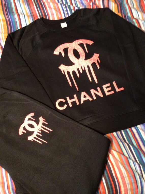 Women’s Black Designer inspired custom sweatsuit