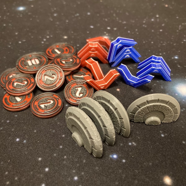 Star Wars Unlimited Compatible Damage, Experience and Shield Tokens