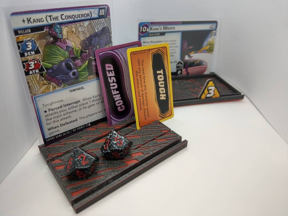 Marvel champions LCG, villain board dice counter, D10, life counter