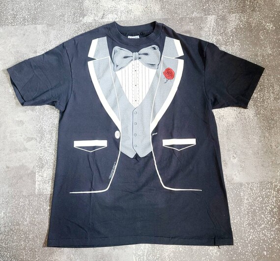 Vintage tuxedo t shirt Clearance