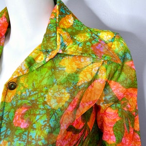 Vintage 1970s Bikini and Coverup, Psychedelic, Vintage Bathing Suit, AS IS
