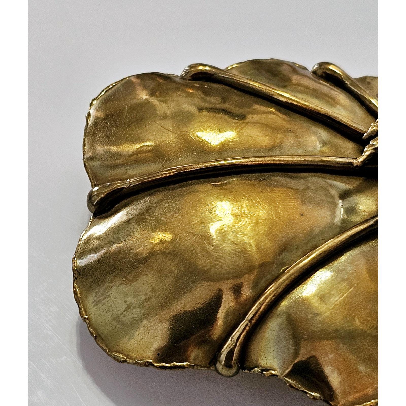 1970 Hippie Buckle Modernist Brutalist Angel Wings ABSTRACT BRUTALIST HIPPIE MOON/ SUN BELT BUCKLE! VINTAGE  main image 4
