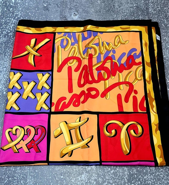 Vintage Paloma Picasso Scarf, 1980s Picasso Scarf… - image 5