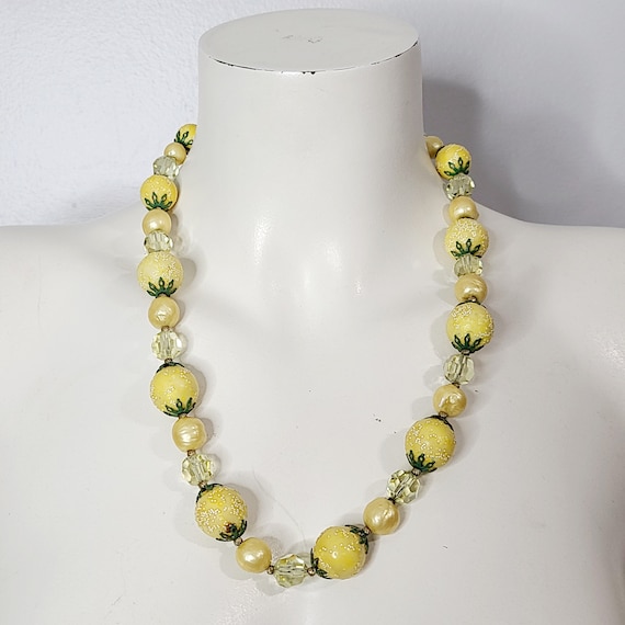 Vintage Vendome Beaded Necklace, 1950s/1960s Vend… - image 1