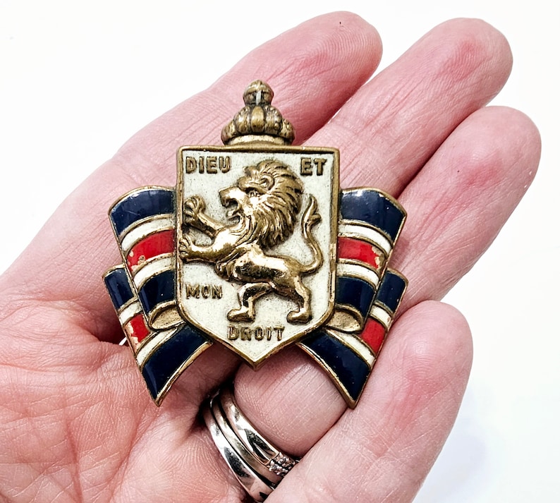 Vintage 1940s WWII Brooch, British Military, World War 2, Accessocraft ...
