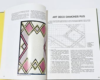 Vintage 1970s Rugmaking Book, McCalls, Latchhook, Crochet, Applique