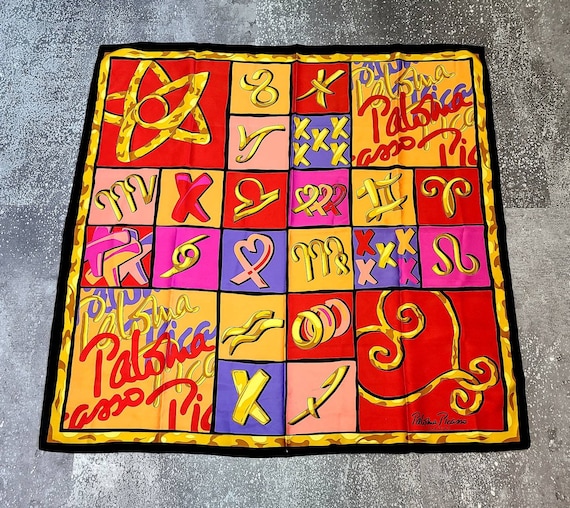 Vintage Paloma Picasso Scarf, 1980s Picasso Scarf… - image 1