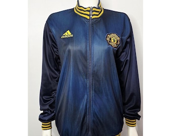 Vintage Adidas Manchester United Blue Jacket