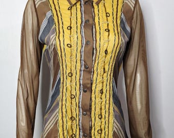 Vintage Y2K Save The Queen Blouse