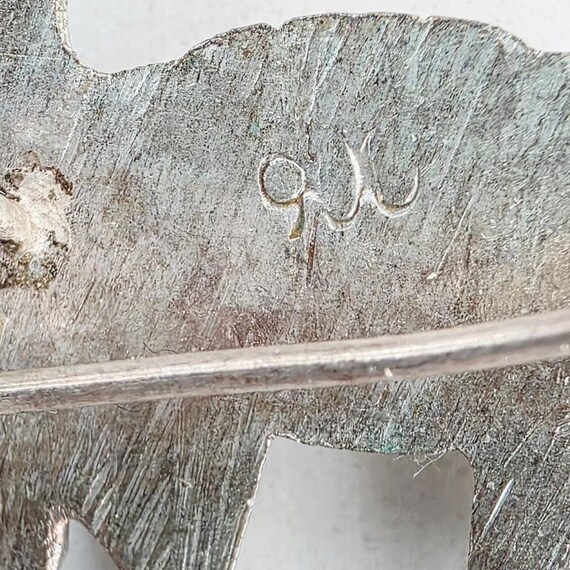 Source Unknown Silver Llama Brooch - image 5