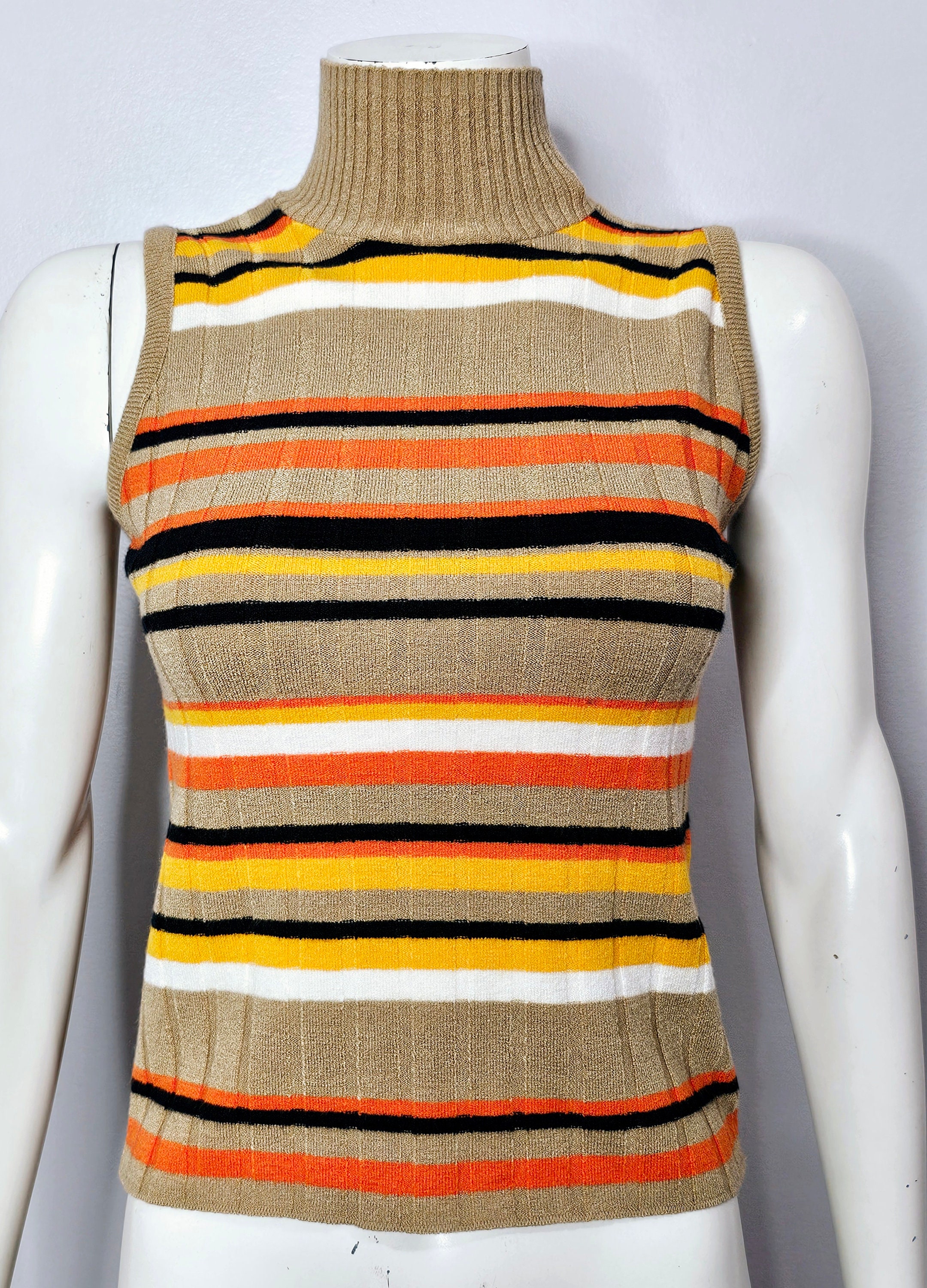 Burnt orange mock turtleneck deals
