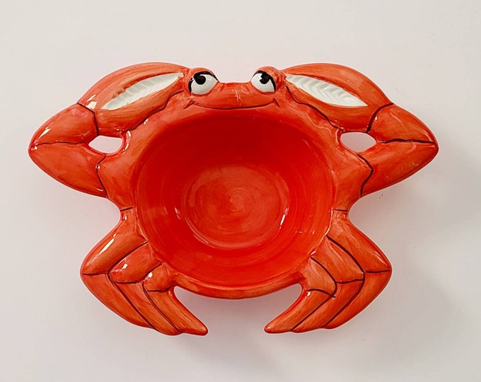 Vintage Crab Dish, Anthropomorphic, Crab Butter Dish, Crab Dip Dish Etsy