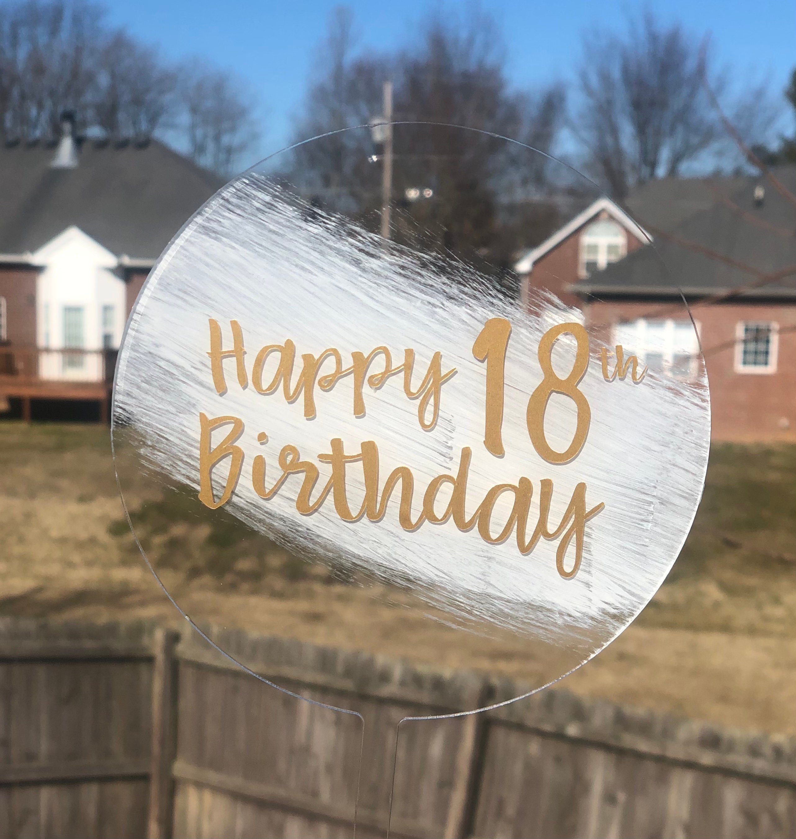 5 Custom Acrylic Cake Topper Etsy UK