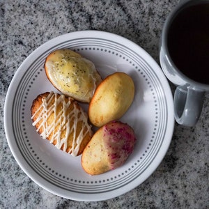 French Madeleine Sampler Box - 4 boxes with 6 cookies / Gourmet Cookie Gift / Party Favors