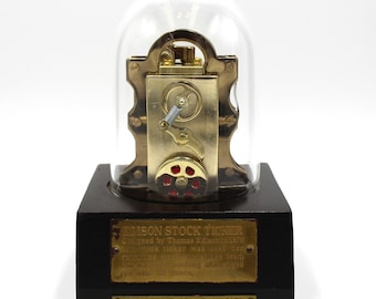 Vintage Edison Stock Ticker Tape Machine Replica Lighter