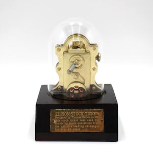 Vintage Edison Stock Ticker Tape Machine Replica Lighter