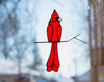 Stained Glass Bird Suncatcher Pattern Download, Beginner Stained Glass Pattern, Stained Glass Pattern Digital Download, Glass Suncatcher DIY