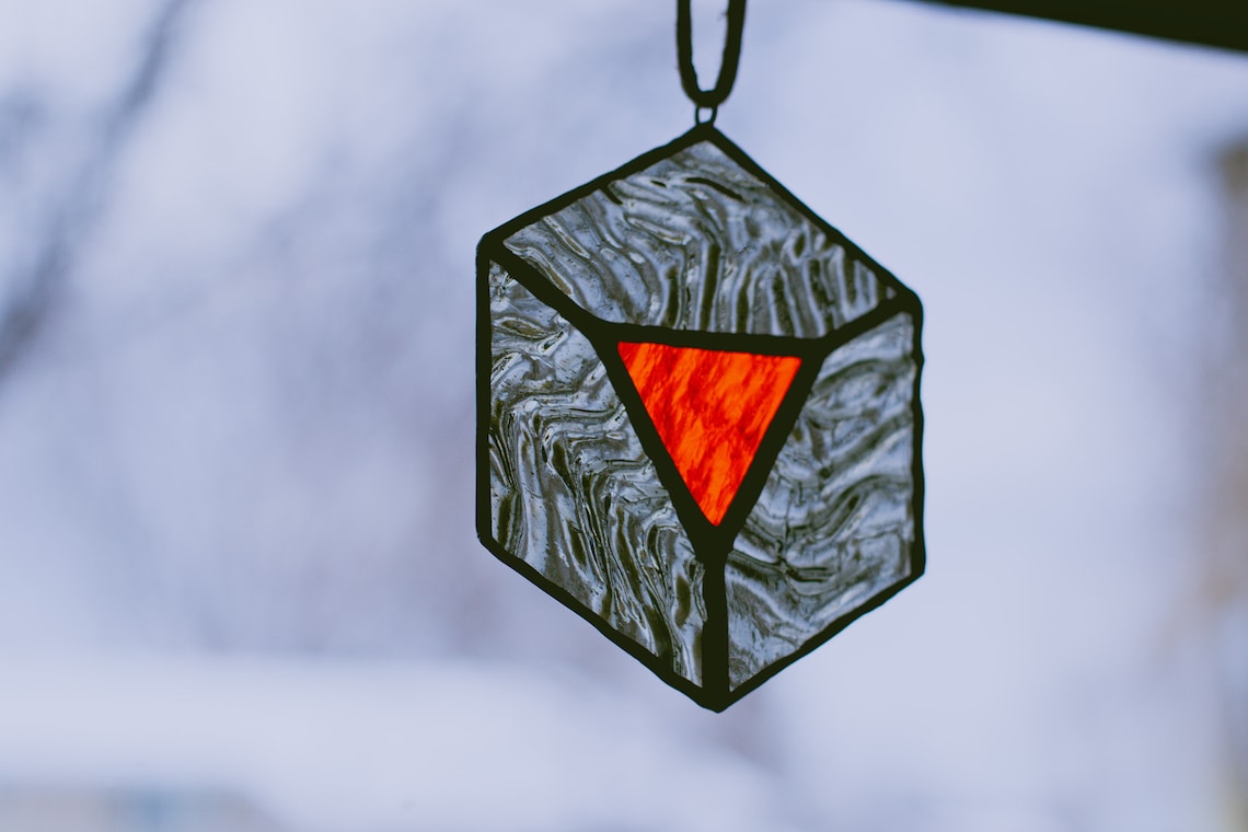 Stained Glass Suncatcher Pattern Download Beginner Stained Etsy