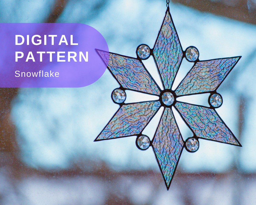 Stained Glass Pattern Winter Snowflake - Il 1080xN.5108690440 Fmuk 